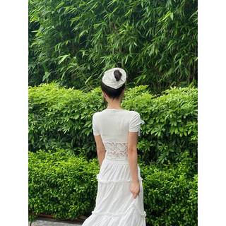 [HÀNG MỚI VỀ] Áo thun nữ body phối ren '' Ribbon Tee"  Coquette co giãn-KrakenDrk