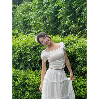 [HÀNG MỚI VỀ] Áo thun nữ body phối ren '' Ribbon Tee"  Coquette co giãn-KrakenDrk