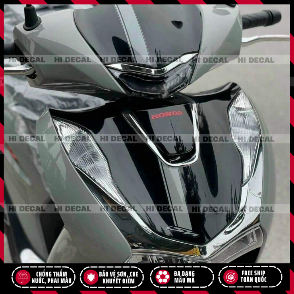 Tem ốp đồng hồ tốc độ xe SH (tem mão), tem dán mặt trước xe, tem trang trí chống thấm nước, chống phai màu