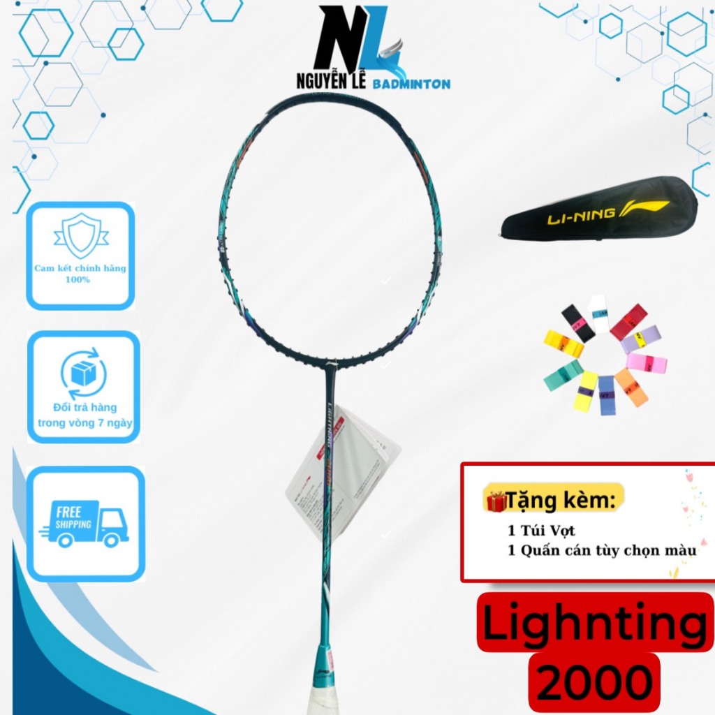 Vợt Cầu Lông Lining Lightning 2000 Blue, Red Chính Hãng Bảo hành 2 ...