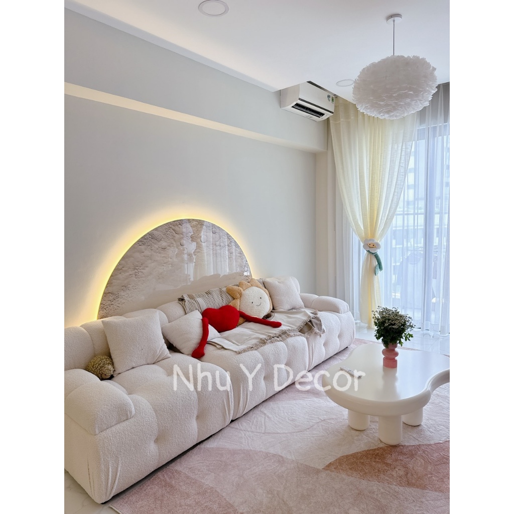 Sofa băng phòng khách NHU Y DECOR ghế sofa phong cách hàn quốc, chât lượng tặng kèm gối, nhấn múi decor hottrend
