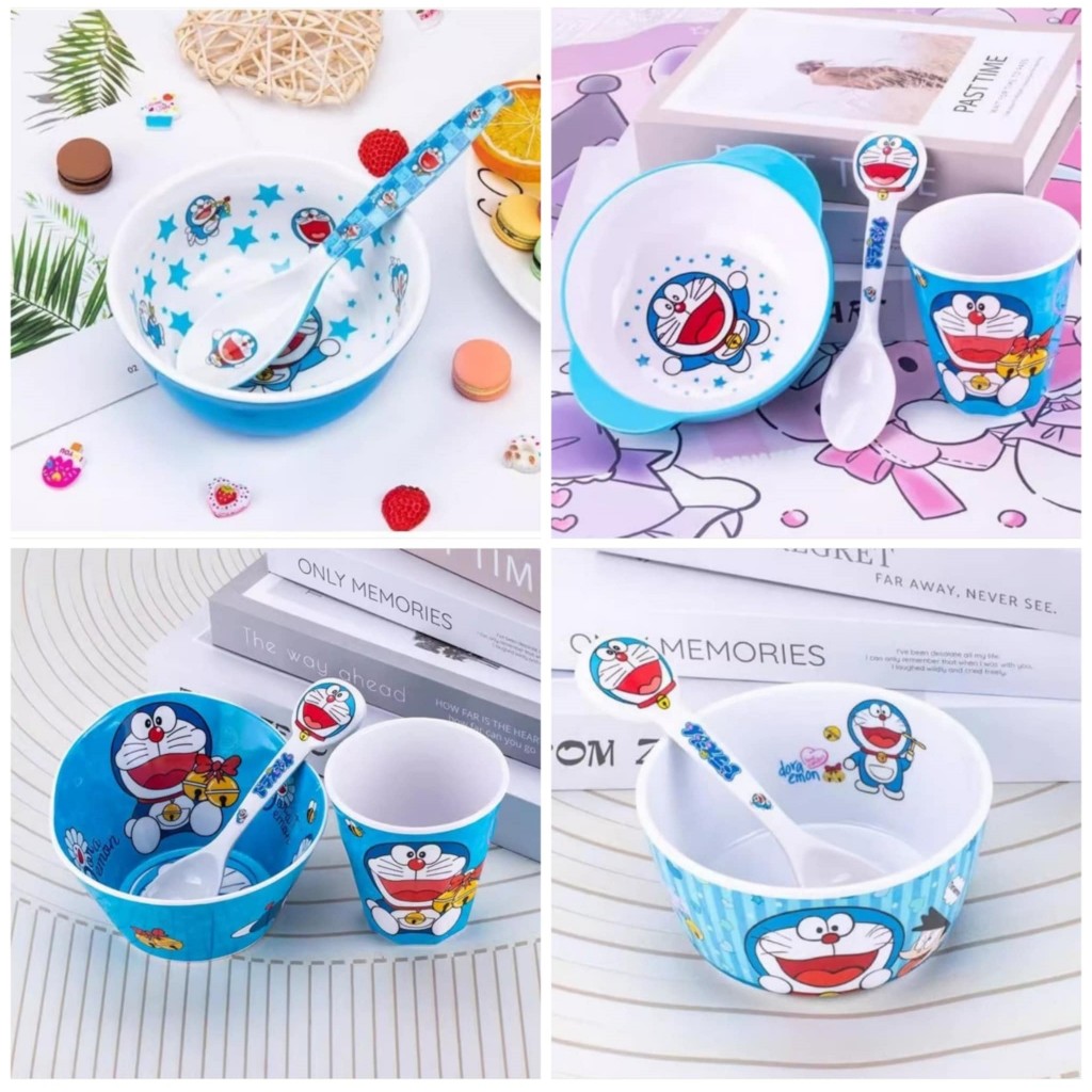 COMBO 💎[ DOREMON DORAEMON ] CHÉN BÁT TÔ DĨA LY CỐC | Shopee Việt Nam