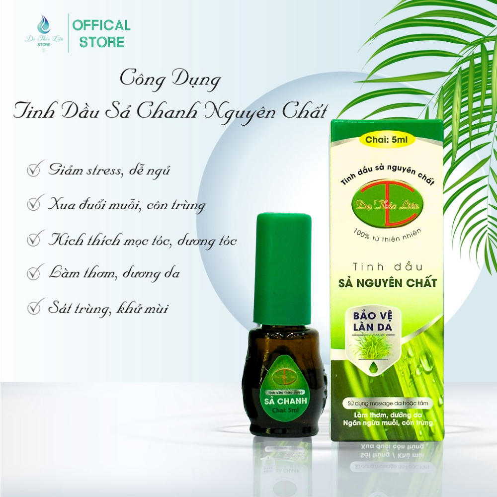 Ảnh Tinh Dầu Sả Nguyên Chất Dạ Thảo Liên 5ML, thành phần 100% thảo dược quý từ thiên nhiên 3