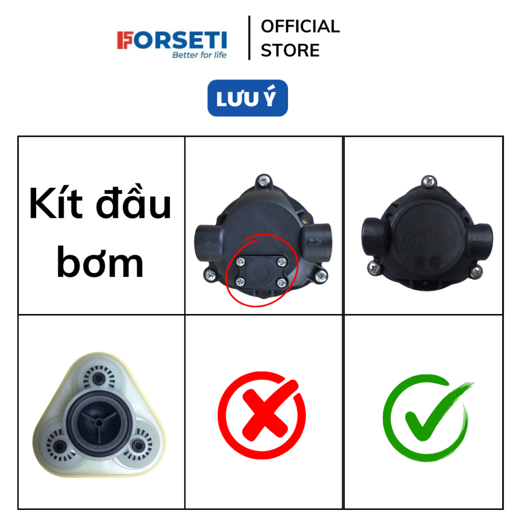 Bộ Kít Đầu Bơm Máy Lọc Nước KAROFI, KANGAROO,...- Gioăng Bơm Cho Máy Headon ... - Zoăng Phớt Đầu Bơm Máy Lọc Nước