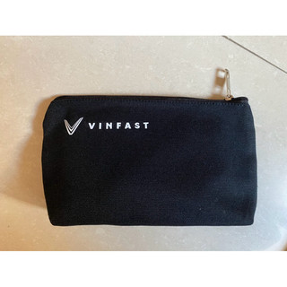 Túi mini Vinfast màu đen, hộp đựng bút, đựng đồ trang điểm, đồ cá nhân, đồ văn phòng. Vinfast printed small canvas bag