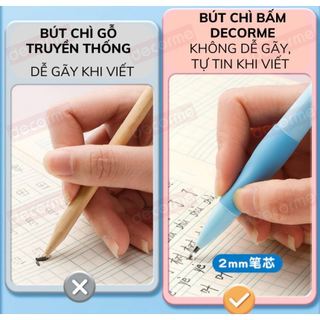 Bút Chì Cá Heo Tập Viết - Bút Chì Bấm 2B Giúp Bé Cầm Bút Đúng Tư Thế Viết Lâu Không Đau, Không Mỏi Tay