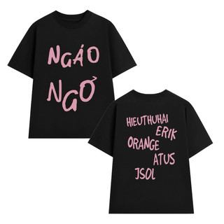 Áo thun OVERSIZE/BABYTEE form rộng nam nữ in hình NGÁO NGƠ HOTTREND chất Cotton 2c