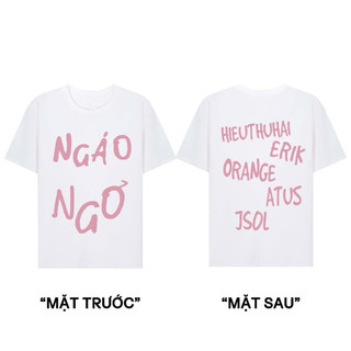 Áo thun OVERSIZE/BABYTEE form rộng nam nữ in hình NGÁO NGƠ HOTTREND chất Cotton 2c