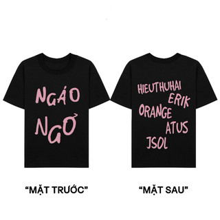 Áo thun OVERSIZE/BABYTEE form rộng nam nữ in hình NGÁO NGƠ HOTTREND chất Cotton 2c