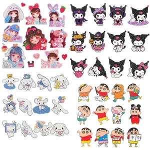 Sticker Tranh đính đá loại mini sticker tự làm tự dính trang trí cốc, balo, cặp CÓ KÈM ĐỦ PHỤ KIỆN ĐÁ