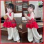 7-35kg Set Cô Tấm yếm đào đáng yêu, chất liệu lụa mát cho bé gái đi chơi trung thu, lễ tết