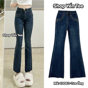Quần loe túi viền phiên bản ống tua cá tính Yến Tee #10063
