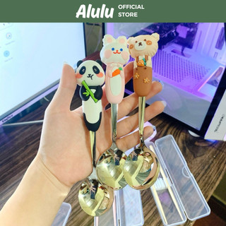 Sét Bộ Đũa + Thìa Kèm Hộp Đựng, Hình Động Vật Đáng Yêu Cho Bé,kho Sỉ Gia Dụng Alulu