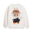 Áo Sweater Hoạt Hình 5D LABUBU Cute - Áo Nỉ Bông Form Rộng Tay Dài Cổ Tròn Nam Nữ Phong Cách Ulzzang
