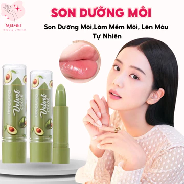 Son Dưỡng Môi Hồng Tự Nhiên Mùi Bơ, Son Dưỡng Môi Có Màu Dưỡng Ẩm Làm Mềm Dưỡng Môi Đều Màu An Toàn