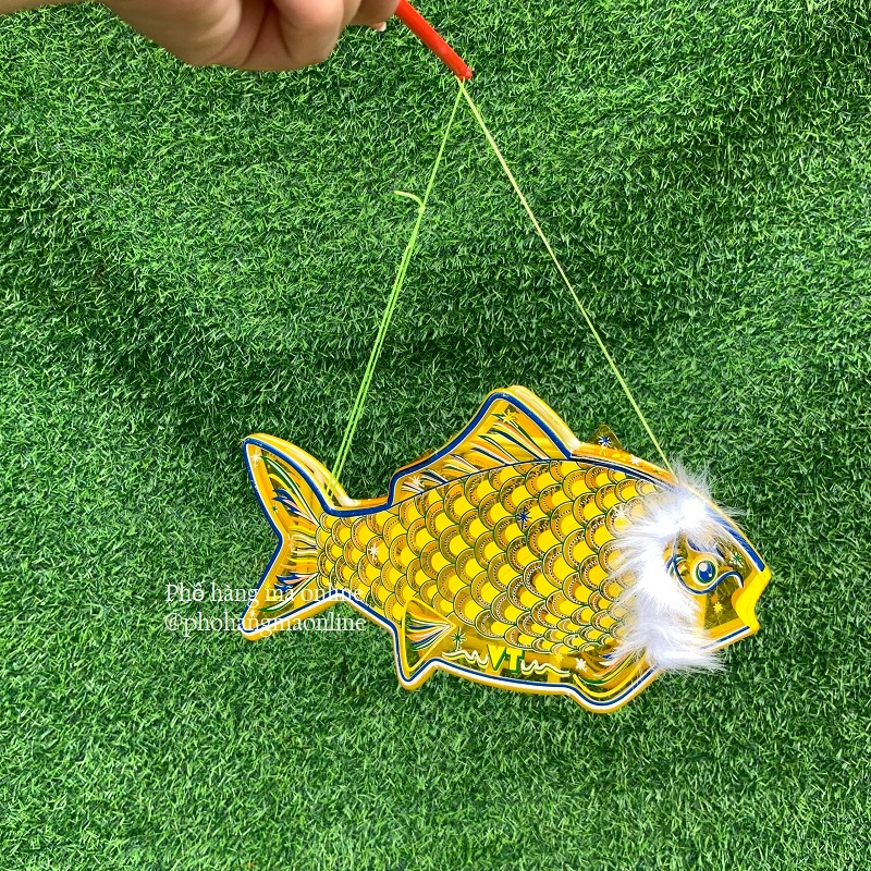 [Có thể gắn đèn LED] Đèn lồng trung thu giấy kính truyền thống hình con vật khung nhựa đứng vững cho bé chơi TRUNG THU
