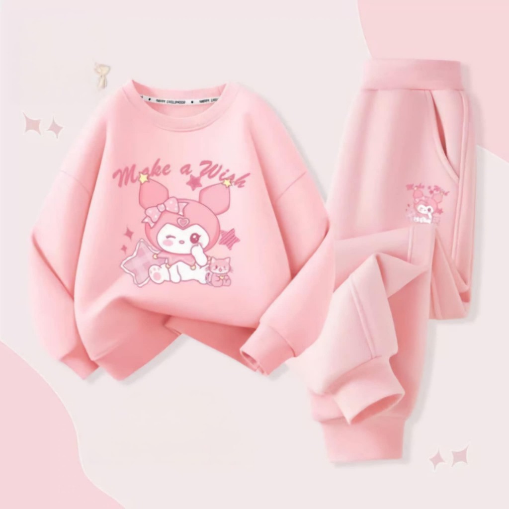 Bộ thu Đông bé gái chất da cá dày dặn ấm áp sz 14- 42 kg quần áo bé cấp 1. 2 gái mùa Đông