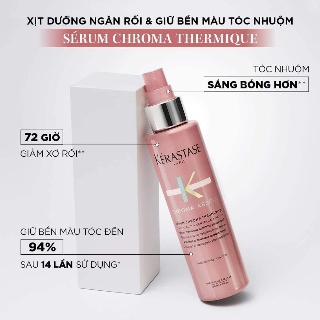 XỊT DƯỠNG KERASTASE PHỤC HỒI TÓC NHUỘM CHROMA ABSOLU THERMIQUE 150ML