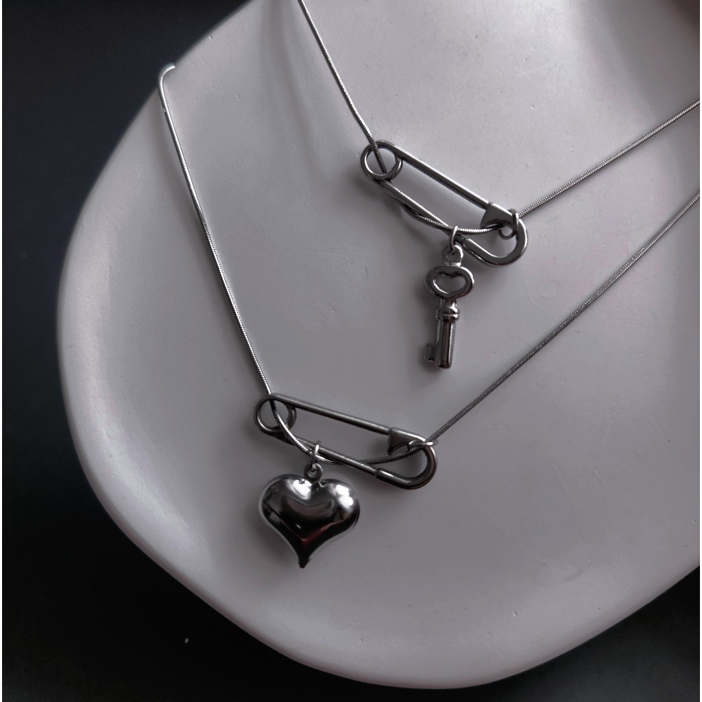 [Limeky] Vòng cổ Safety Pin full thép không gỉ | Shopee Việt Nam