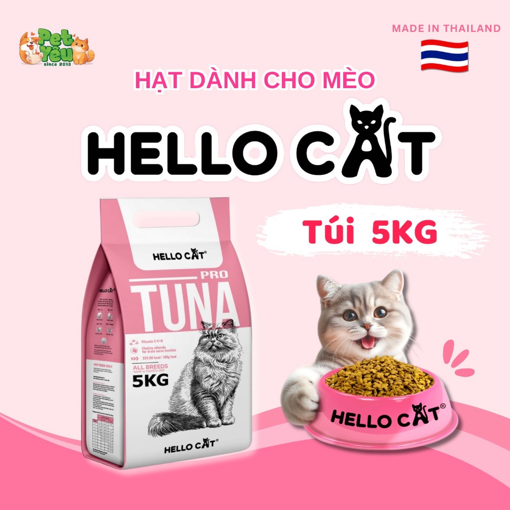 Thức ăn mèo HELLO CAT bao 5kg