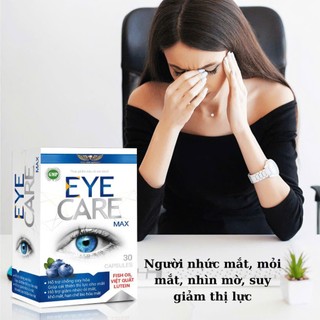 Viên uống bổ mắt Eye Care Max giúp cải thiện thị lực cho mắt, hỗ trợ giảm nhức, mỏi mắt khô mắt, hạn chế lão hóa mắt