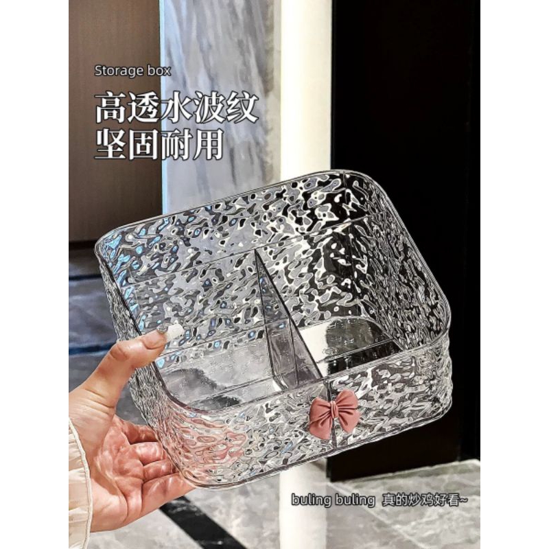 kệ để mỹ phẩm để bàn kèm nơ