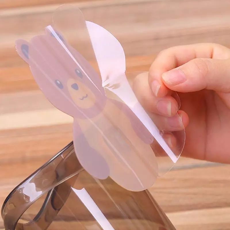 Ly Cốc Dán Tường Hình Gấu Đựng Bàn Chải, Kem Đánh Răng, Đồ Dùng Nhà Tắm
