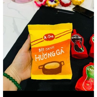 Mô hình các loại gia vị nhồi bông, vẽ tay, trang trí lớp học mầm non
