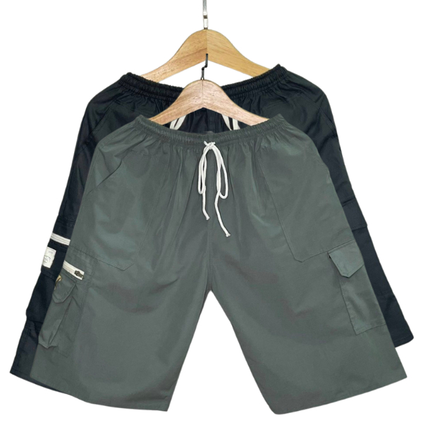 COMBO 3 Quần Short Nam Kaki , Túi Hộp Lưng Thun Co Giãn From Rộng Thoải Mái Có Túi Khóa Kéo,đa dạng màu sắc