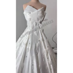 Váy cưới đi bàn cô dâu lilystore cúp búp sen đính lông vũ kết hạt bắt sáng lấp lánh ( hàng có sẵn ) full size s/m/l/xl  — ảnh 8