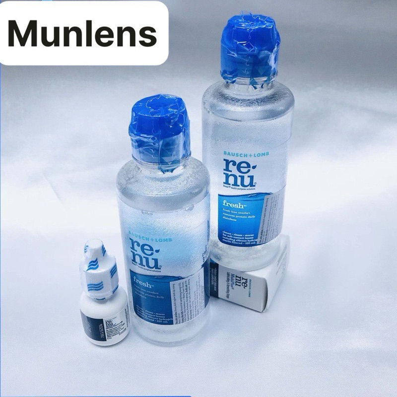 Nước ngâm lens Renu 💥HÀNG CAO CẤP💥 Nước rửa kính áp tròng USA siêu sạch, giữ ẩm dài lâu chai 120ml