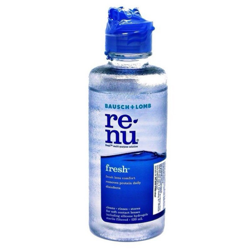 Nước ngâm lens Renu 💥HÀNG CAO CẤP💥 Nước rửa kính áp tròng USA siêu sạch, giữ ẩm dài lâu chai 120ml