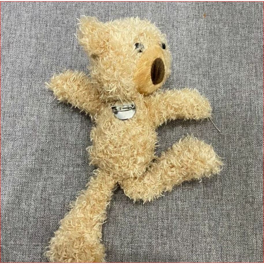 Gấu Gim cài áo nghiêng đầu phụ kiện thời trang dễ thương Gim cà áo gấu 20 Cm