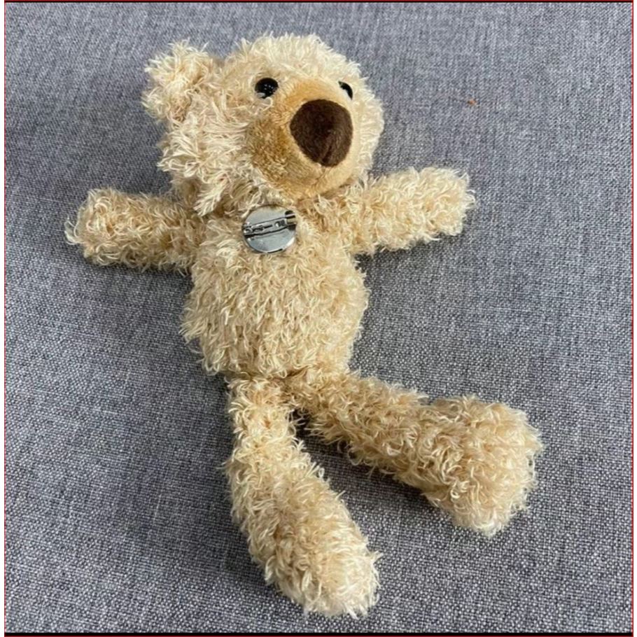 Gấu Gim cài áo nghiêng đầu phụ kiện thời trang dễ thương Gim cà áo gấu 20 Cm