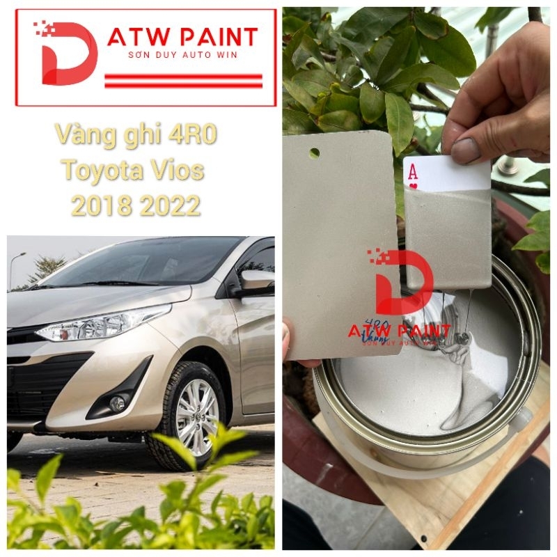 Màu vàng ghi 4R0 toyota vios 14_23 - Sơn ô tô 1k lon 500g | Shopee Việt Nam