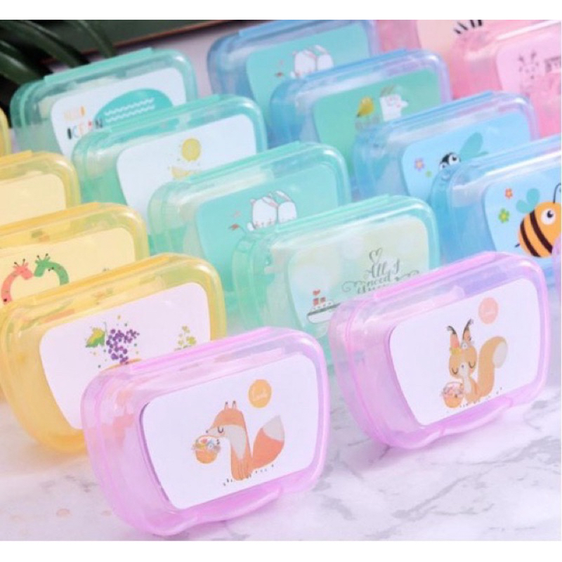 Khay gương mini đựng lens 💥HÀNG CAO CẤP💥 Khay bảo quản kính áp tròng kèm dụng cụ đeo tiện lợi