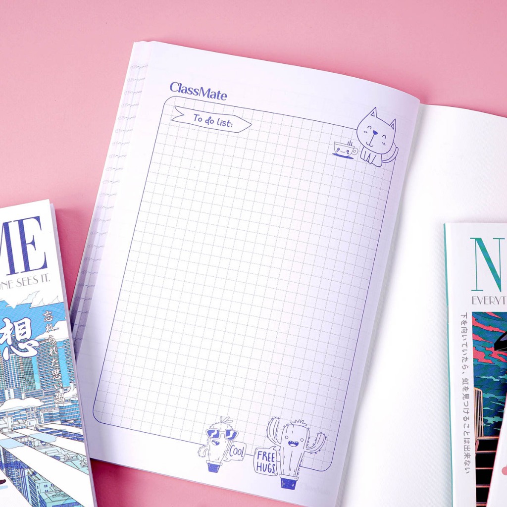 Tập Học Sinh Miền Nam B5 200 Trang Classmate Vở 4 Ôly (2x2mm) Vở Notetime 70GSM, Vở Ô Li Học Sinh Cấp 1 NB5-20-0513S