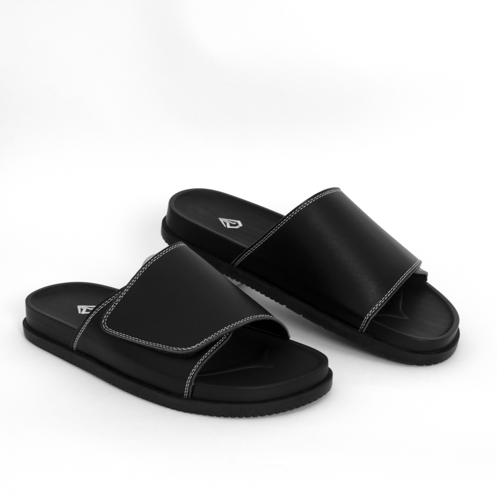 Ảnh Dép quai dán G2 Nova kiểu dép quai ngang nam, Dép da nam dáng sandal thời trang kiểu dép lê chính hãng G2 STORE 1