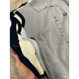 Áo Len Mongtoghi Thun Sát Nách Cổ Bẻ Polo Len Chữ Q QCCC Cao Cấp Freesize