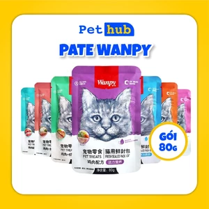 COMBO 20 & 10 gói pate mèo WANPY và 5 gói Mix vị mỗi gói 80g thức ăn ướt cho mèo - PET HUB