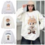 Áo Sweater Hoạt Hình 5D LABUBU Cute - Áo Nỉ Bông Form Rộng Tay Dài Cổ Tròn Nam Nữ Phong Cách Ulzzang