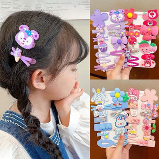 KT08 Set kẹp, cột tóc 14 chi tiết cho bé gái hình hoạt hình cute xinh xắn hot 2024🌸  tuyển sỉ🌸