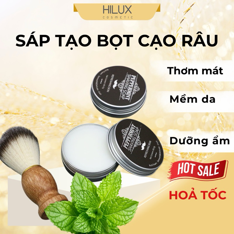 Sáp cạo râu, cạo lông hương bạc hà tạo bọt mềm mịn pepermint shaving ...