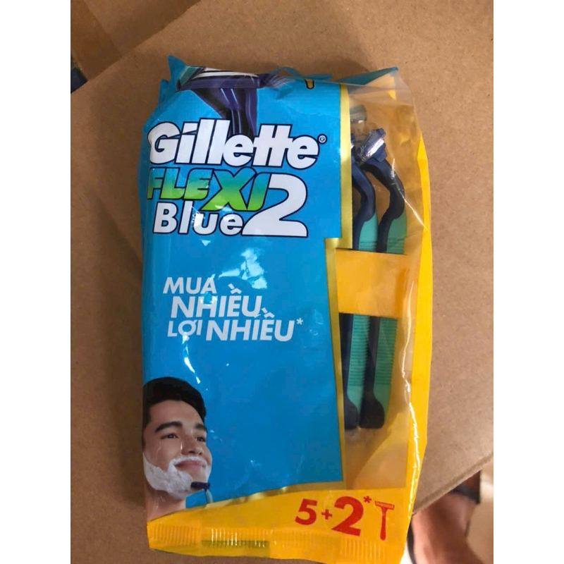 Dao cạo râu Gillette Super Thin II hoặc Blue II plus (gói 6 cây)