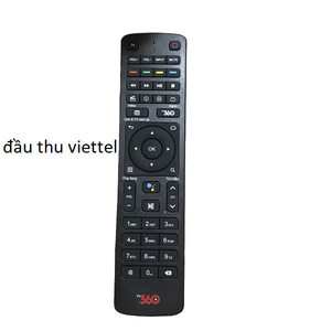 tay điều khiển remote từ xa đầu thu viettel giọng nói 360 độ loại có chữ hàng zin theo máy-kèm pin