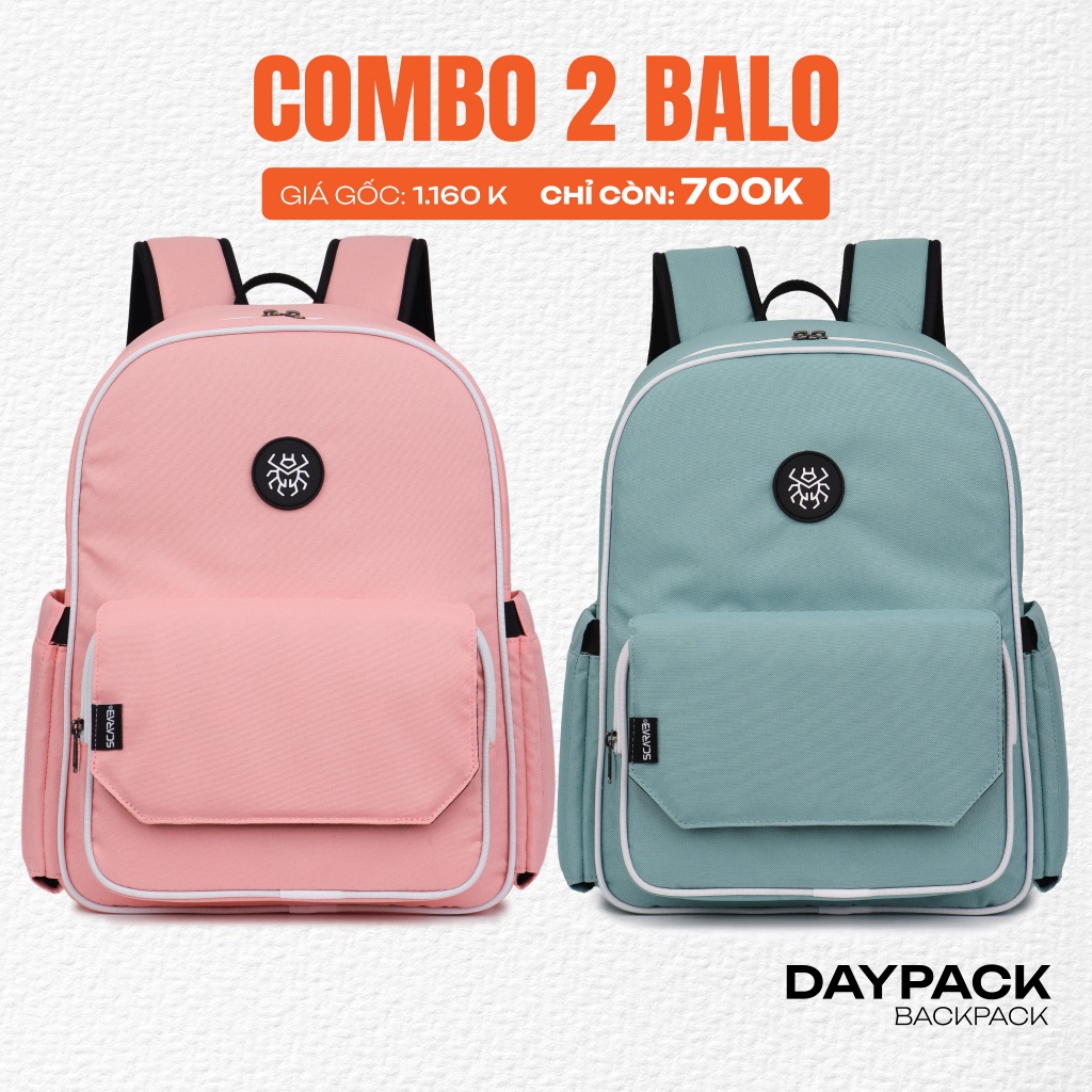 [COMBO 2 BALO] Scarab Daypack Backpack Unisex - Ba lô Đi Học, Đi Làm ...