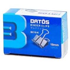 [1 hộp - có VAT] Kẹp bướm/ kẹp sắt đen , ghim cài tam giác Batôs 3 tùy chọn size 15/19/25/32/41/51mm