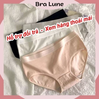 Set 5 Quần Lót Nữ Cotton Co Dãn Đàn Hồi Không Lộ Viền BRALUNE , Combo 5 Quần Chíp Nữ Kháng Khuẩn Mã 141