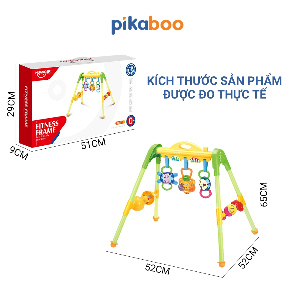 Ảnh Kệ xúc xắc chữ A cao cấp Pikaboo, giúp bé phát triển đa giác quan, chất liệu nhựa cao cấp an toàn 3