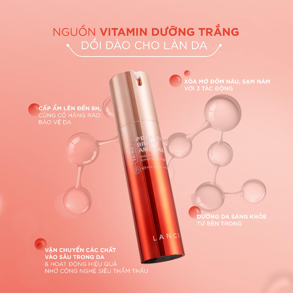 Ảnh Serum dưỡng trắng da chuyên sâu LANCI siêu tinh chất trắng mướt Ampoule 50ml 3